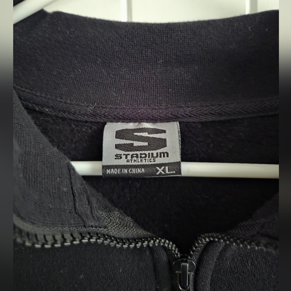 Men's Colosseum Black NC State Wolfpack Tortugas Logo Quarter-Zip Jacket Sz XL - Picture 3 of 6